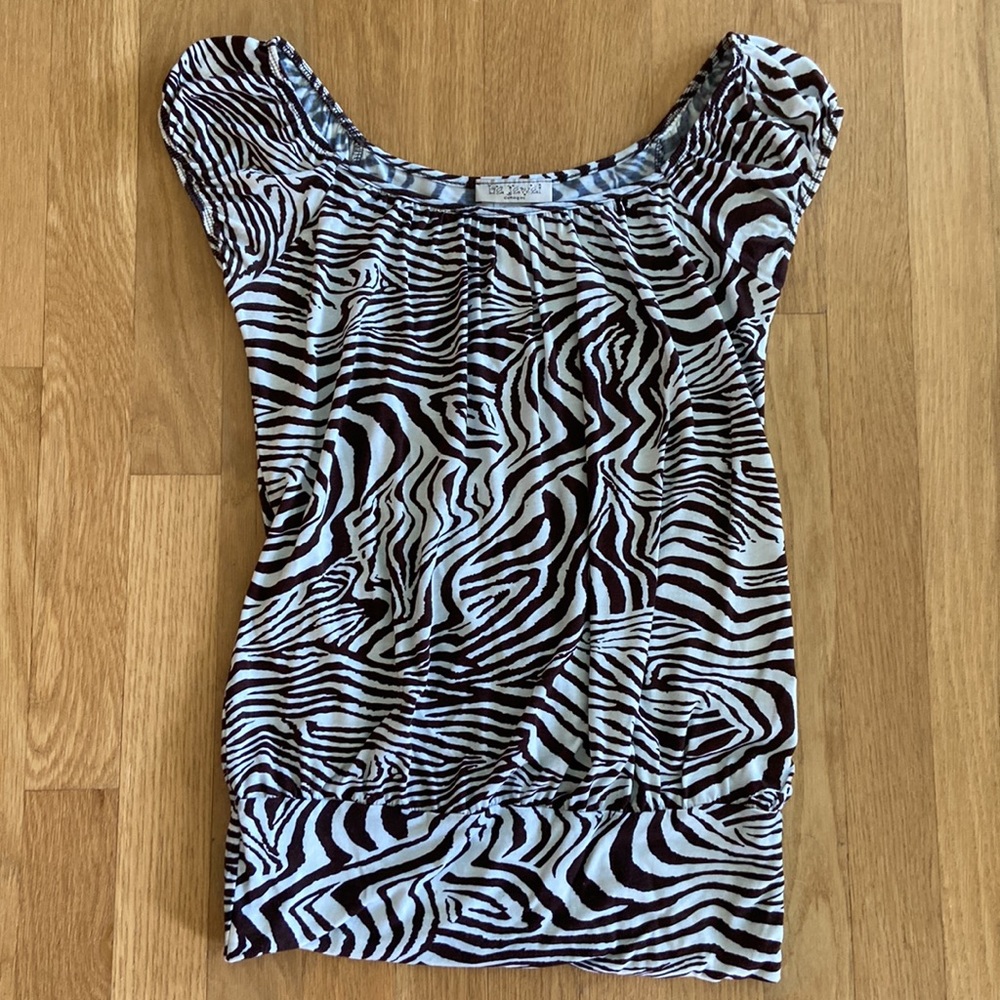 Be Jewel EUC Animal Print Top
